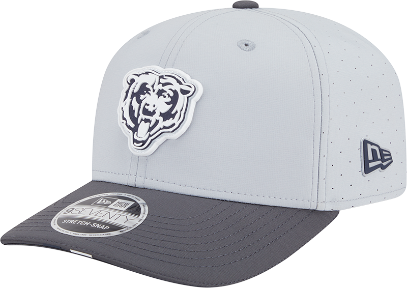 Men's Chicago Bears New Era Gray/Graphite 2025 NFL Training Camp 9SEVENTY Adjustable Hat