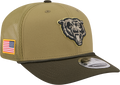 Men's Chicago Bears New Era Green 2025 Salute To Service Sideline 9SEVENTY Trucker Adjustable Hat