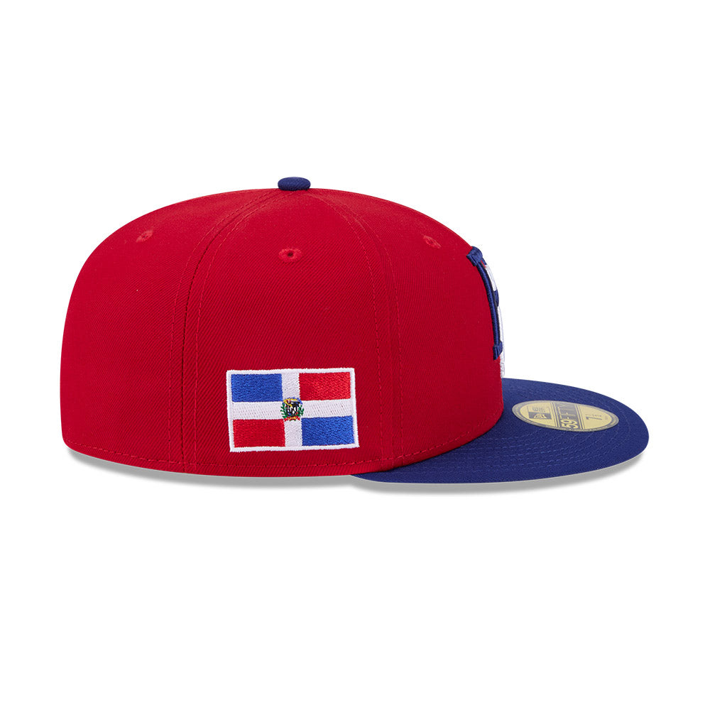 Dominican Republic Baseball New Era 2026 World Baseball Classic 59FIFTY Fitted Hat - Red/Royal