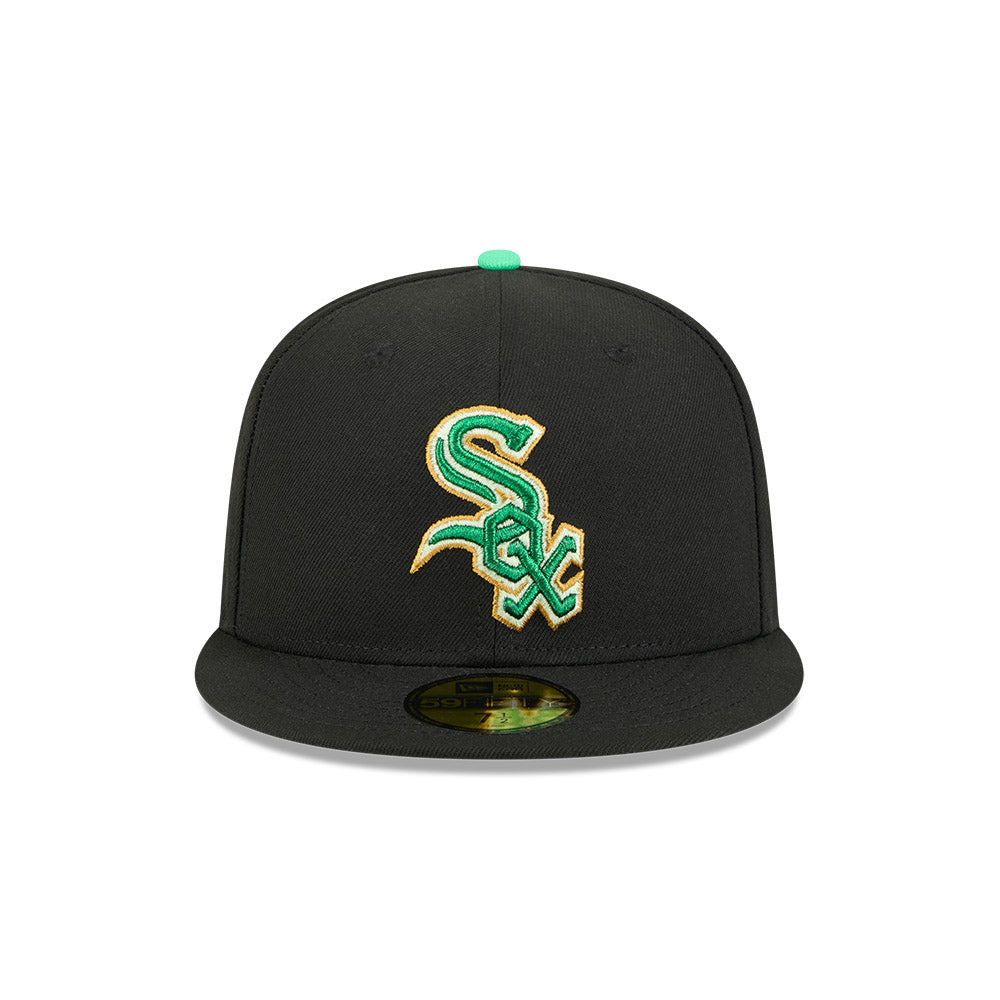Men's Chicago White Sox New Era Black 2026 St. Patrick's Day Authentic Collection On-Field 59FIFTY Fitted Hat