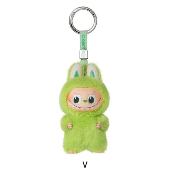 POP MART Labubu V4 The Monsters Pin For Love Alphabet Plush Pendant - Letter V