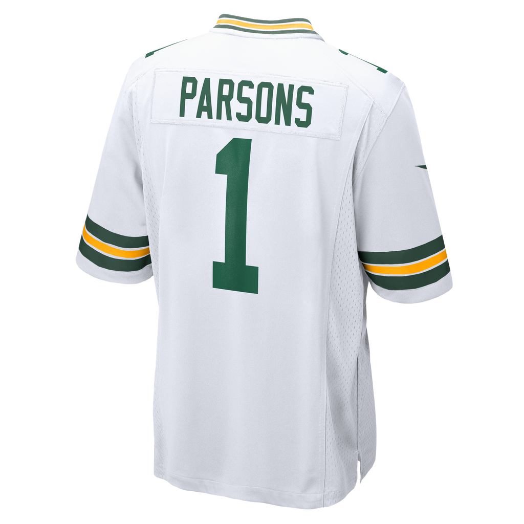 Men's Green Bay Packers Micah Parsons Nike White Player Game Jersey