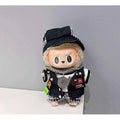 Labubu See you at the Race Hip Outfit (Black/White/Grey) - Clothing for Labubu