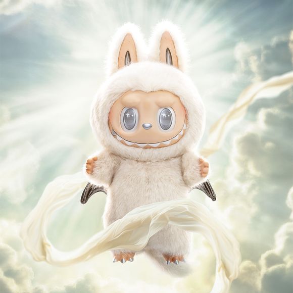 POP MART The Monsters Zimomo Series II Labubu Angel in Clouds Plush AUTHENTIC