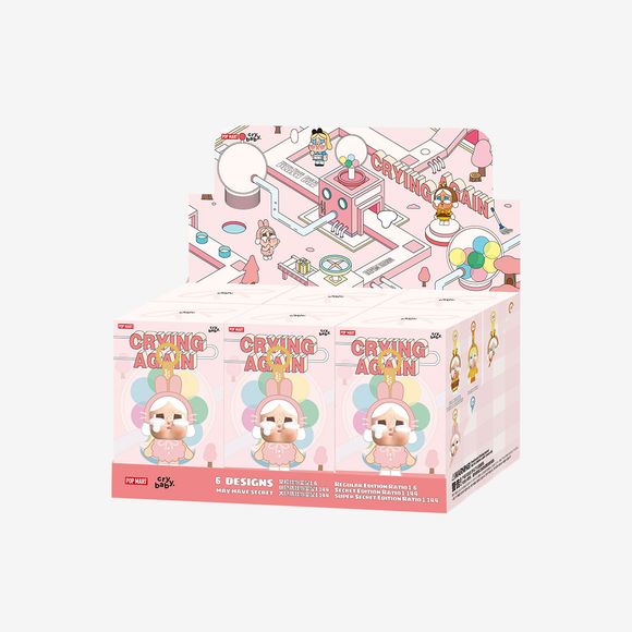 POP MART CRYBABY Crying Again Vinyl Face Plush Pendant Blind Box AUTHENTIC