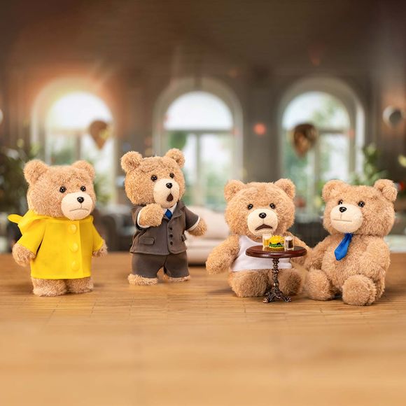 POP MART Ted2 Teddy Bear Action Plush Pendant Keychain Blind Box AUTHENTIC