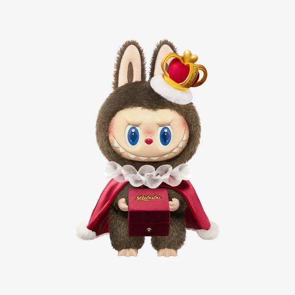 POP MART The Monsters Labubu Let's Checkmate King 13-inch Vinyl Plush AUTHENTIC