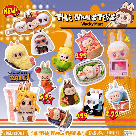 POP MART Labubu The Monsters Wacky Mart Series Figure Blind Box AUTHENTIC