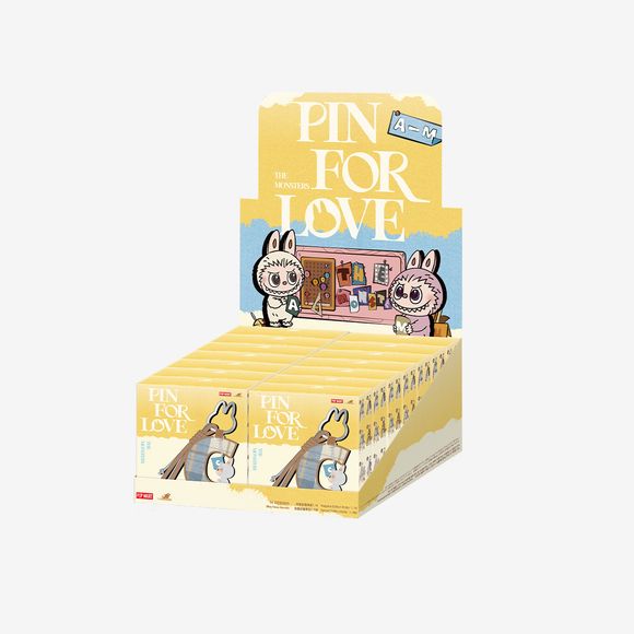 POP MART V4 The Monsters Pin for Love Series - Letter Pendant Blind Box (A-M)