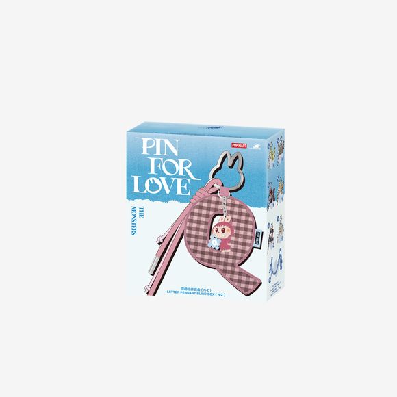 POP MART V4 The Monsters Pin for Love Series - Letter Pendant Blind Box (N-Z)