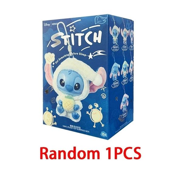 MINISO Disney Stitch Eat Something Before Sleep Vinyl Plush Blind Box AUTHENTIC