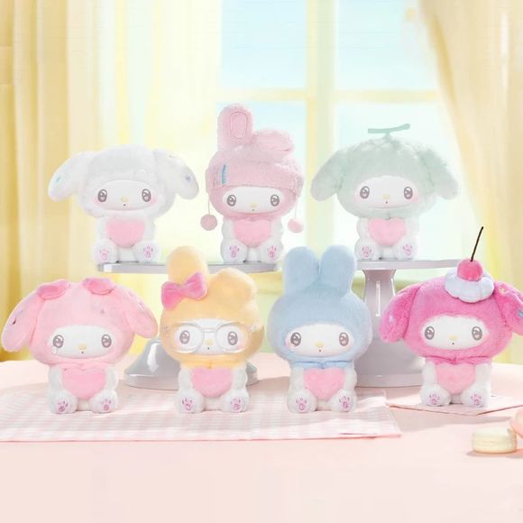 TOP TOY Sanrio My Melody 50th Anniversary Milk Candy Series Plush Keychain Blind Box AUTHENTIC