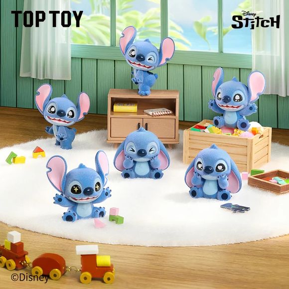 TOP TOY Disney Stitch Mini Fluffy Series Figures Blind Surprise Bag (3 figures)