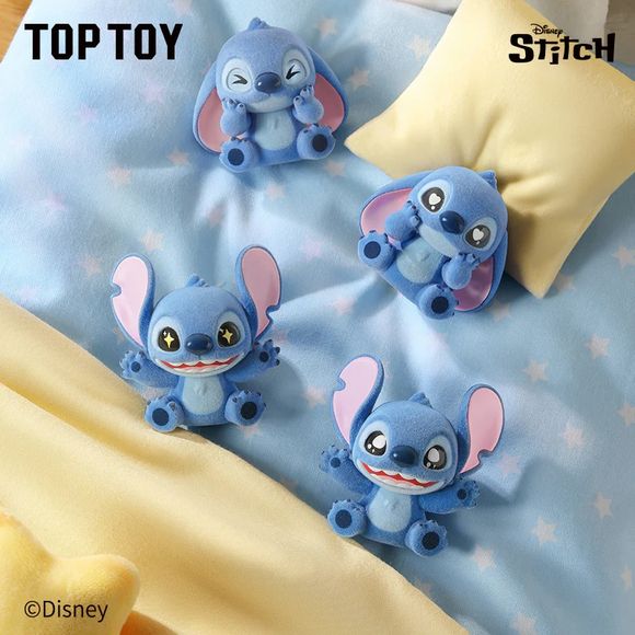 TOP TOY Disney Stitch Mini Fluffy Series Figures Blind Surprise Bag (3 figures)