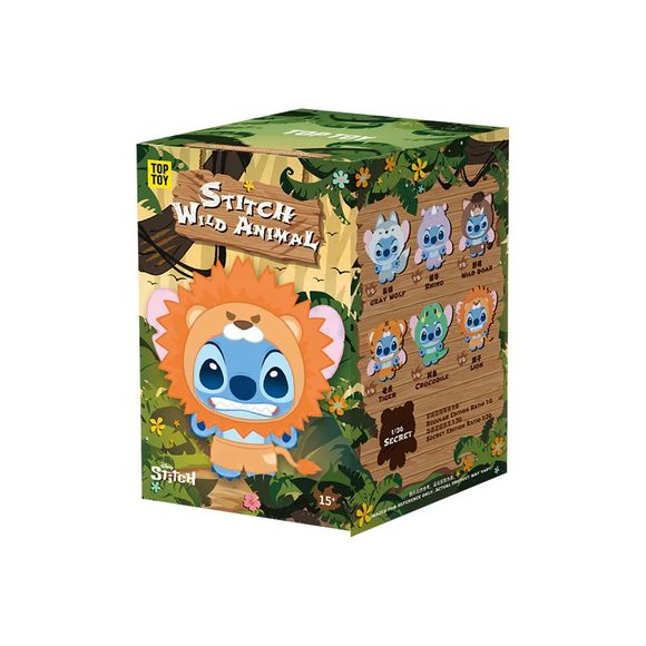 TOP TOY Disney Stitch Wild Animal Series Vinyl Plush Blind Box AUTHENTIC