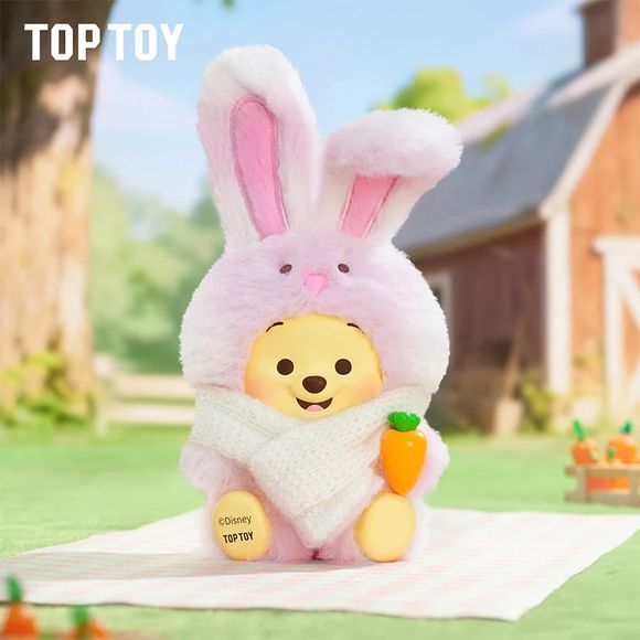 TOP TOY Disney Winnie the Pooh Happy Farm Series Plush Figure Blind Box