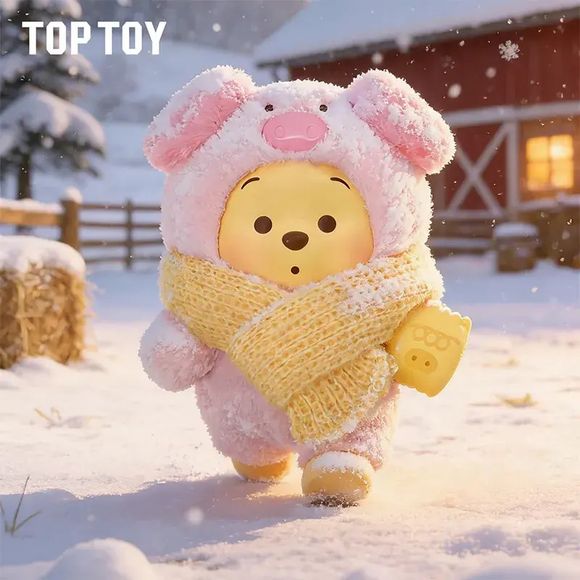 TOP TOY Disney Winnie the Pooh Happy Farm Series Plush Figure Blind Box