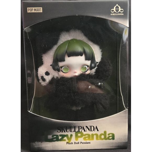 POP MART SKULLPANDA Lazy Panda Plush Doll Pendant AUTHENTIC