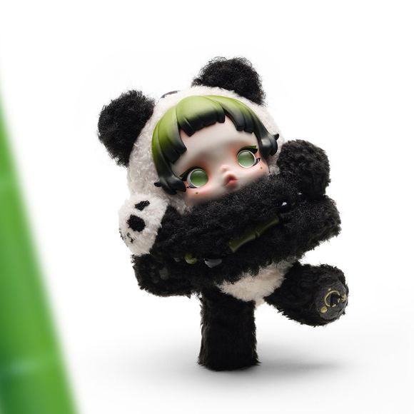 POP MART SKULLPANDA Lazy Panda Plush Doll Pendant AUTHENTIC