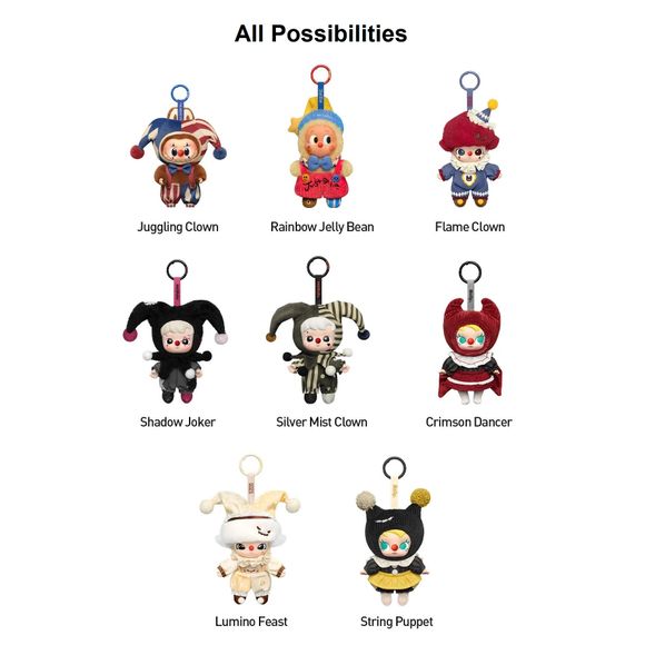 POP MART Why So Serious Series Vinyl Plush Pendant Blind Box AUTHENTIC