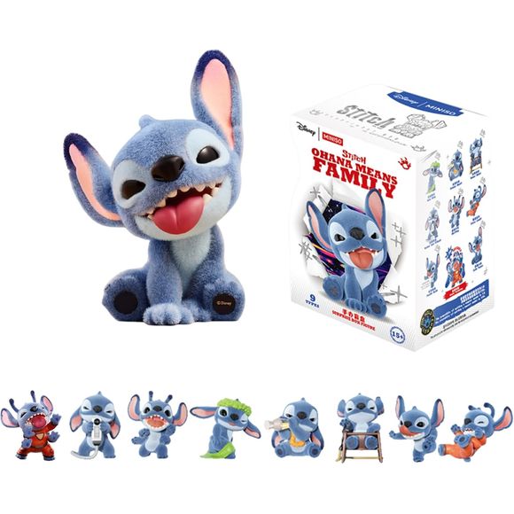 MINISO Disney Lilo & Stitch Ohana Means Family Flocked Figure Blind Box