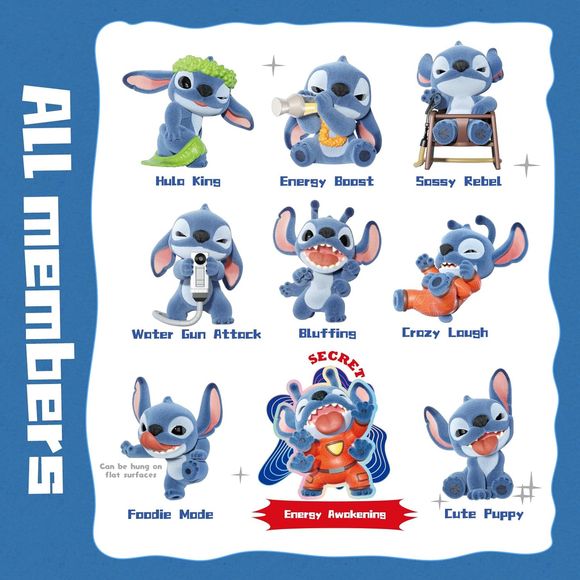 MINISO Disney Lilo & Stitch Ohana Means Family Flocked Figure Blind Box