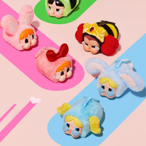POP MART CRYBABY x Powerpuff Girls Series Vinyl Face Plush Blind Box AUTHENTIC