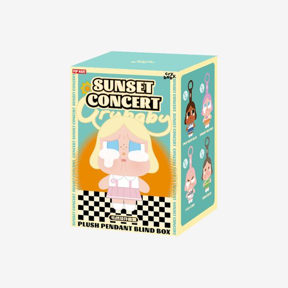 POP MART CRYBABY Sunset Concert Series Plush Pendant Blind Box AUTHENTIC