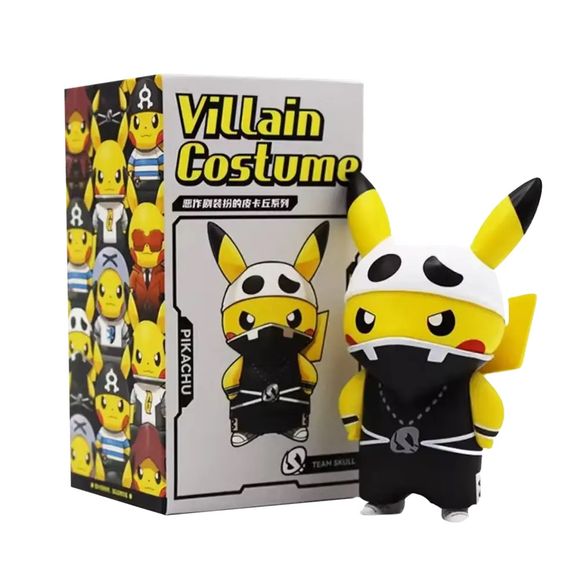 Langbowang Pokemon Villain Costume Pikachu Series Figure Keychain - Team Skull