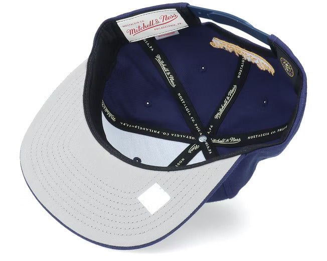 Mens NBA Denver Nuggets Navy Mitchell And Ness Basic Core Snapback Hat