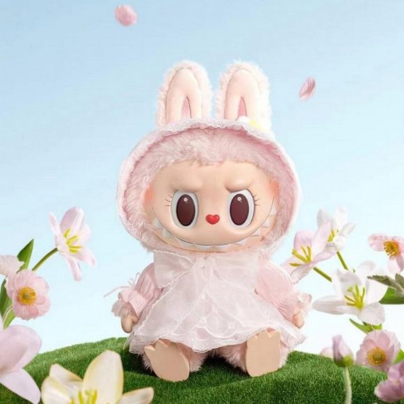 POP MART Pop Land Labubu MOKOKO Fall Into Spring Vinyl Plush Doll 38cm AUTHENTIC