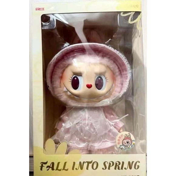 POP MART Pop Land Labubu MOKOKO Fall Into Spring Vinyl Plush Doll 38cm AUTHENTIC