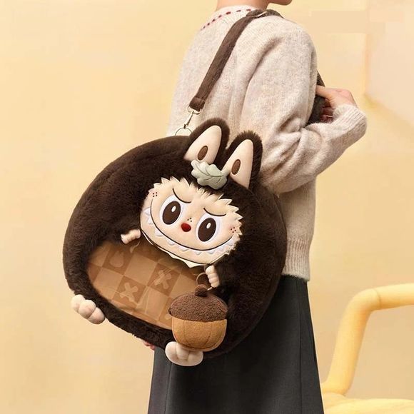 POP MART The Monsters Labubu Mokoko Fall Into Sweaters Plush Ita Bag AUTHENTIC