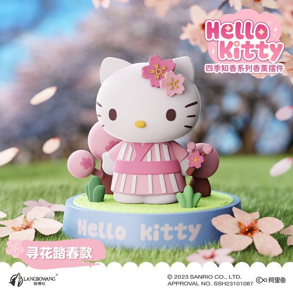 Langbowang Sanrio Hello Kitty Four Seasons Aromatherapy Fragrance Series Figure - Spring