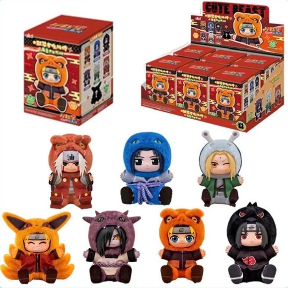 EAKI Naruto Cute Beast Party Series 2 Plush Keychain Blind Box AUTHENTIC