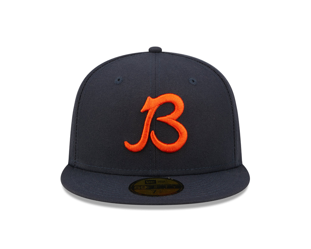 Chicago Bears "B" Logo Nightshift Navy Traditions New Era 59FIFTY Fitted Hat