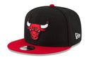 Youth Chicago Bulls 2-Tone Black/Red New Era 9FIFTY Snapback Hat