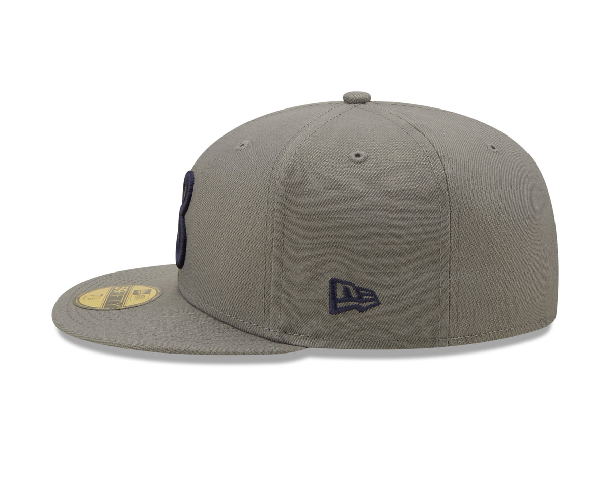 Chicago Bears "B" Logo Traditions Storm Gray New Era 59FIFTY Fitted Hat