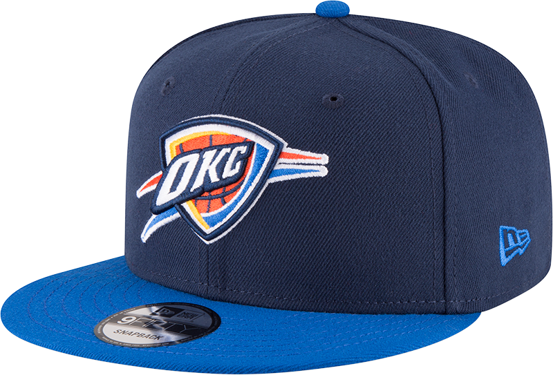 Men’s Oklahoma City Thunder 2 Tone Navy/Blue 9FIFTY Snapback Hat By New Era