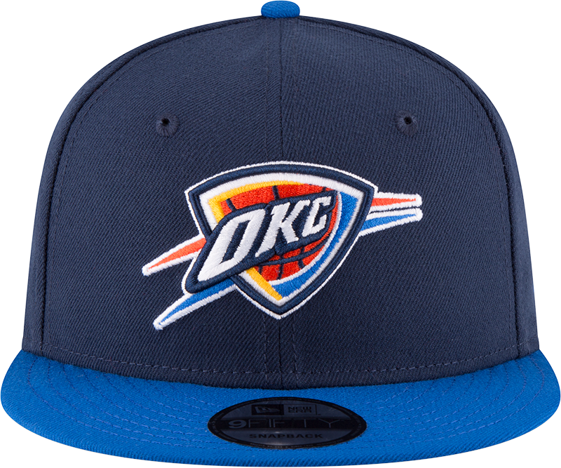 Men’s Oklahoma City Thunder 2 Tone Navy/Blue 9FIFTY Snapback Hat By New Era