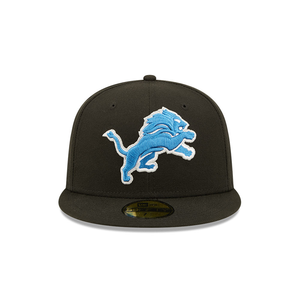 Men's Detroit Lions New Era Basic Black 59FIFTY Fitted Hat