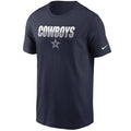 Dallas Cowboys Nike Mens Split Team Name Essential Short Sleeve T-Shirt