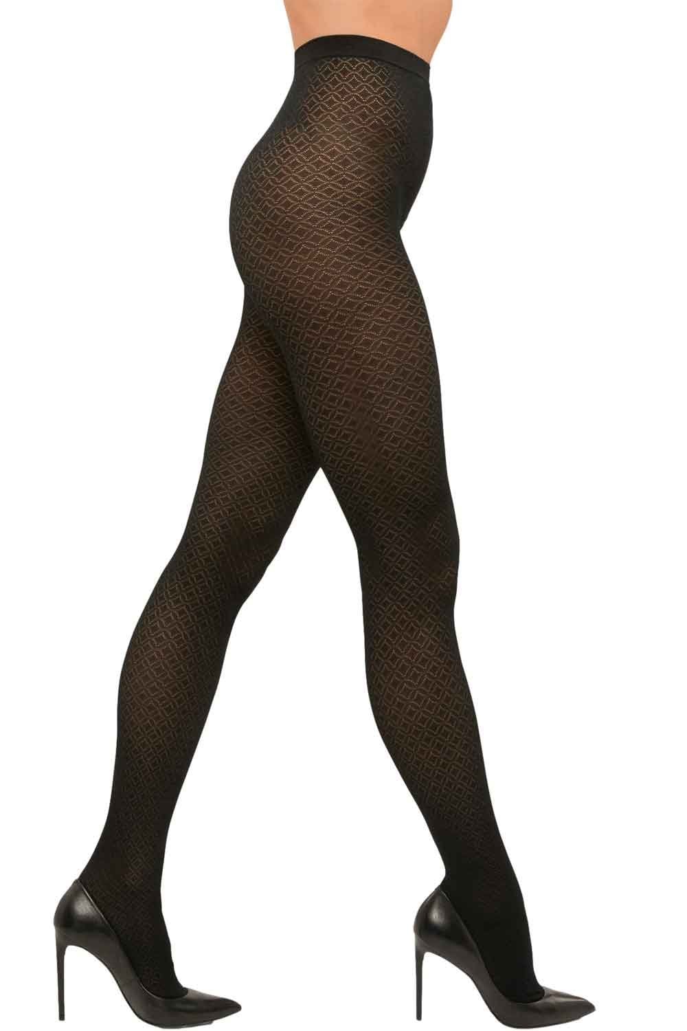 All Over Jacquard Pattern Tights 14988