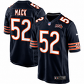 Men's Chicago Bears Khalil Mack Nike Navy 100th Season Game Jersey