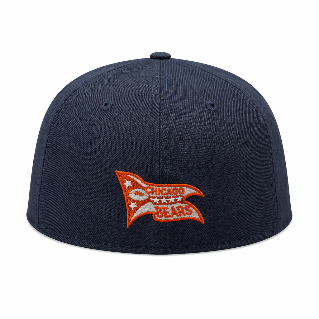 Chicago Bears "B" Logo Nightshift Navy Traditions New Era 59FIFTY Fitted Hat