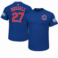 Chicago Cubs Youth Addison Russell 2016 World Series Name and Number T-Shirt