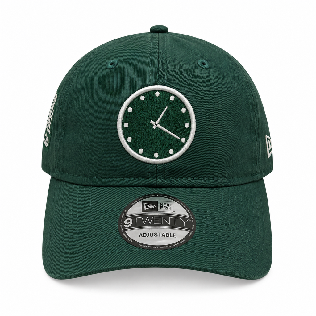 Chicago Cubs New Era 1:20 Clock Forest Green 9TWENTY Adjustable Hat