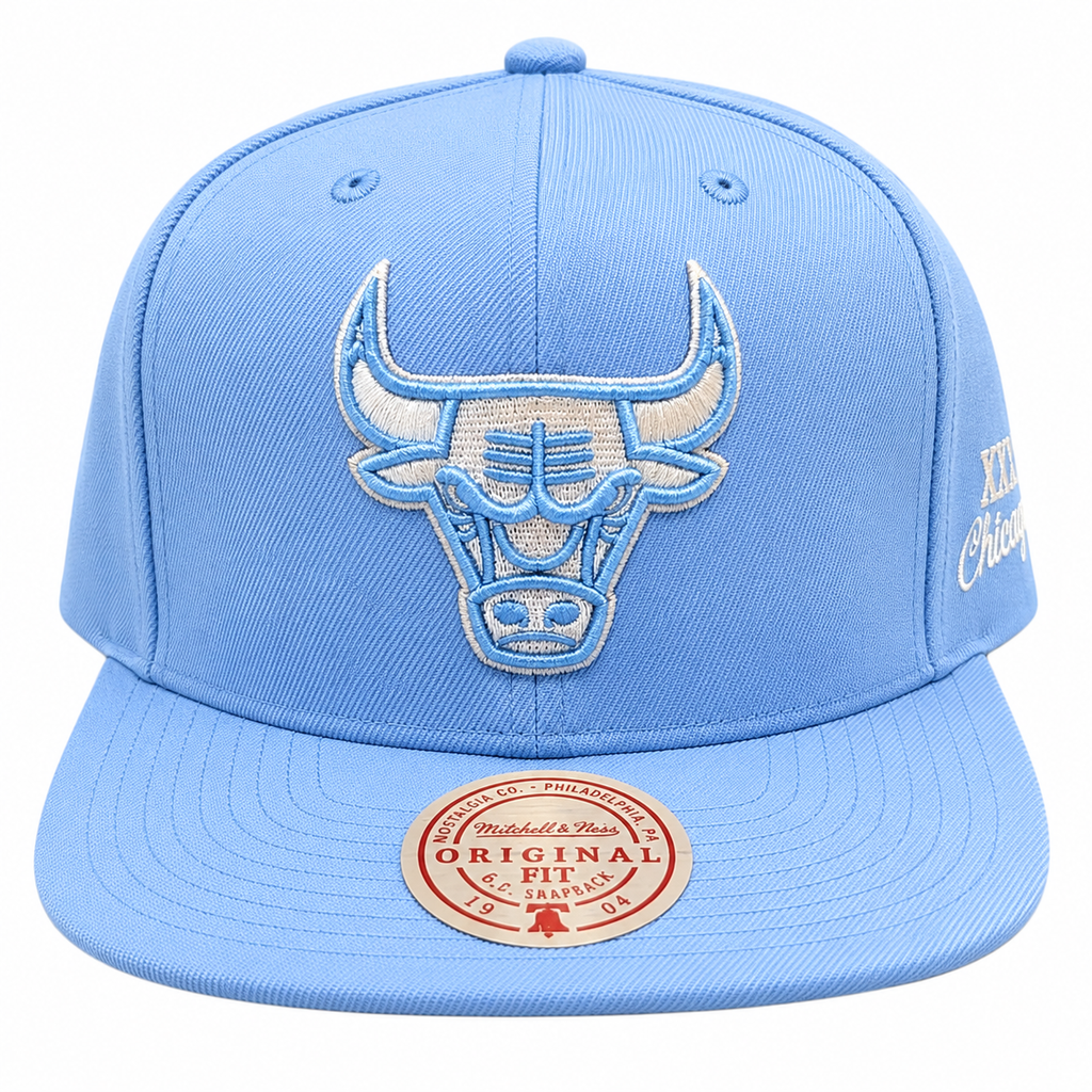 Mitchell & Ness Chicago Bulls Blue Gleam 1993 NBA Finals Snapback Hat Adjustable Hat