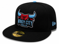 Windy City Bulls New Era Black Sky 59FIFTY Fitted Hat