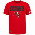 Men's New Era Red Tampa Bay Buccaneers Combine 50 Yard Line Short Sleeve T-Shirt